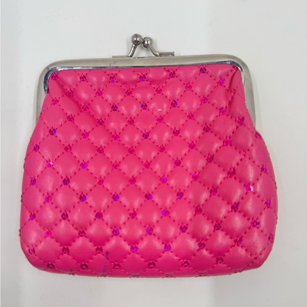 Vintage 1950’s Pink Quilted Women's Coin Purse